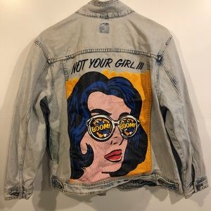 NOT YOUR GIRL JEAN JACKET